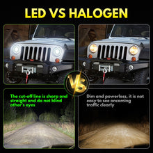 Load image into Gallery viewer, LED Headlights 'Dragons Eye' with DRL for Wrangler JK JKU TJ (pair) A+ 'OSRAM' LED