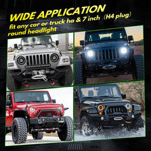 Load image into Gallery viewer, LED Headlights 'Dragons Eye' with DRL for Wrangler JK JKU TJ (pair) A+ 'OSRAM' LED
