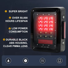 Load image into Gallery viewer, TAIL LIGHTS - CLEAR DOT LED replacement for Wrangler JK JKU (pair)