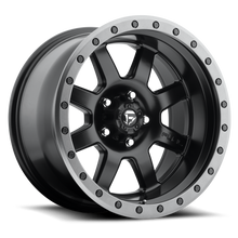 Load image into Gallery viewer, FUEL OFFROAD 'TROPHY' D551 18" rims for HILUX / RANGER 6/139.7 - Black with Anthracite Lip -12 (set of 4)
