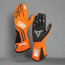 Load image into Gallery viewer, OMP 'ONE EVO-X' Circuit Racing Gloves - NAVY BLUE/CYAN
