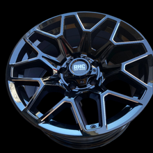 Load image into Gallery viewer, RHC 'TRANCE' Rims 17" - Gloss Black Milled  (set of 5 for Jeep 5x127 17/9 -12 offset)