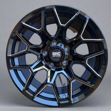 Load image into Gallery viewer, RHC 'TRANCE' Rims 17" - Gloss Black Milled  (set of 5 for Jeep 5x127 17/9 -12 offset)
