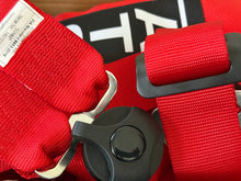 Load image into Gallery viewer, TRS 6 Point 'Magnum' Race Harness / Belts (FIA Homologated) - Red
