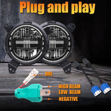 Load image into Gallery viewer, LED Headlights 'KONG JL-Style' with DRL for Wrangler JK JKU TJ (pair) A+ 'Philips' LED