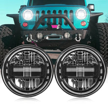 Load image into Gallery viewer, LED Headlights 'KONG JL-Style' with DRL for Wrangler JK JKU TJ (pair) A+ 'Philips' LED