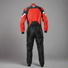 Load image into Gallery viewer, OMP KS-3X 'ART' Kart Suit BLACK / RED - ADULT (Sizes 42-62)
