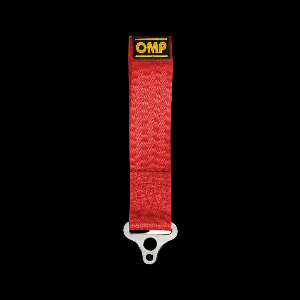 OMP TOW Hook 2" Strap - RED (FIA Appendix J art. 253 Approved)
