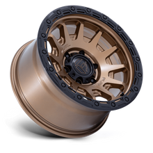 Load image into Gallery viewer, FUEL OFFROAD 'FORTRESS' FC884 18" rims 6/139.7 9J +20 Bronze with Black Lip (for HILUX / RANGER / LC set of 4)