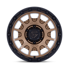 Load image into Gallery viewer, FUEL OFFROAD 'FORTRESS' FC884 18" rims 6/139.7 9J +20 Bronze with Black Lip (for HILUX / RANGER / LC set of 4)