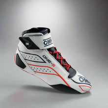 Load image into Gallery viewer, OMP 'ONE-S' Circuit Racing Boots (White)