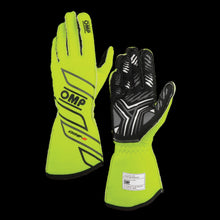 Load image into Gallery viewer, OMP 'ONE-S' Circuit Racing Gloves - FLURO YELLOW (FIA 8856-2018)