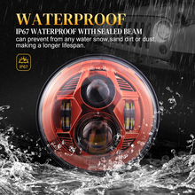 Load image into Gallery viewer, Headlights RED Avenger LED for Wrangler JK JKU TJ (pair)