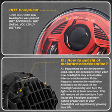 Load image into Gallery viewer, Headlights RED Avenger LED for Wrangler JK JKU TJ (pair)