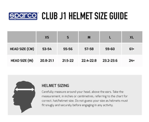Sparco CLUB J1 Open Face Motorsport Helmet (Not Fireproof) - MATT BLACK