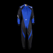 Load image into Gallery viewer, OMP KS-3X Kart Suit GREY/ BLACK - YOUTH (Sizes 120-160)