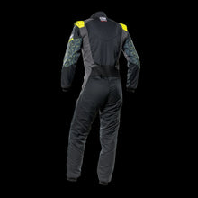 Load image into Gallery viewer, OMP TECNICA Hybrid Circuit Race Suit - Black/Fluro Yellow (Sizes 44-64) FIA 8856-2018
