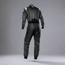 Load image into Gallery viewer, OMP KS-3R  'ART' Kart Suit BLACK / SILVER - ADULT (Sizes 42-62)