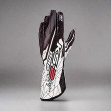Load image into Gallery viewer, OMP KS-2 'ART' Kart Gloves - Black / White (ADULT Sizes XXS-XL)