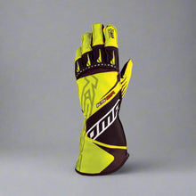 Load image into Gallery viewer, OMP KS-2R Kart Gloves - Yellow/Black (ADULT Sizes XXS-XL)