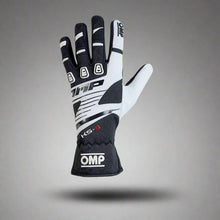 Load image into Gallery viewer, OMP KS-3 Kart Gloves - Black/White (ADULT Sizes XXS-XL)