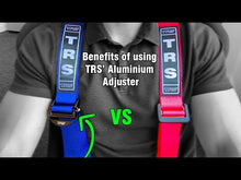 Load and play video in Gallery viewer, TRS 6 Point 'Magnum' Race Harness / Belts (FIA Homologated) - Red