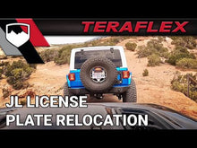 Load and play video in Gallery viewer, TeraFlex License Plate Relocation Kit with cam extender and harness - for Wrangler JL / JLU