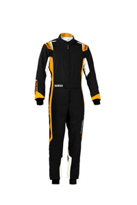 Sparco THUNDER Kart Suit (Black/Orange) - Size 140 (YOUTH)