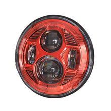 Load image into Gallery viewer, Headlights RED Avenger LED for Wrangler JK JKU TJ (pair)