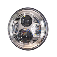 Load image into Gallery viewer, Headlights 'CHROME' Avenger LED for Wrangler JK JKU TJ (pair)