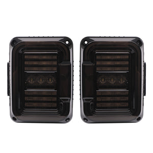 TAIL LIGHTS - CEE 'C' BLACKED LED replacement for Wrangler JK/JKU (pair)