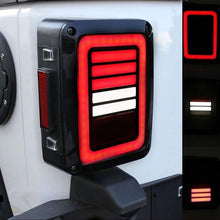 Load image into Gallery viewer, TAIL LIGHTS - DARK STRIPE LED replacement for Wrangler JK JKU (pair)
