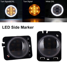 Load image into Gallery viewer, INDICATORS LED - Standard Fenders 'Flush Mount' with HALO DRL for Wrangler JK JKU (pair)