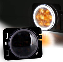 Load image into Gallery viewer, INDICATORS LED - Standard Fenders 'Flush Mount' with HALO DRL for Wrangler JK JKU (pair)