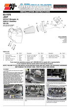 Load image into Gallery viewer, K&N PERFORMANCE AIR INTAKE / INDUCTION SYSTEM for JEEP Wrangler JL and Gladiator 2018+ 3.6L (63-1576)