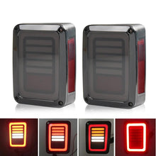 Load image into Gallery viewer, TAIL LIGHTS - DARK STRIPE LED replacement for Wrangler JK JKU (pair)