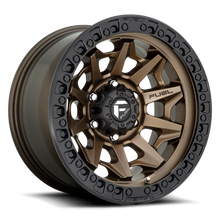 Load image into Gallery viewer, FUEL OFFROAD &#39;Covert&#39; D696 - Bronze 17&quot; Rims with Black Lip (set of 5 Jeep 9J 5x127) -12
