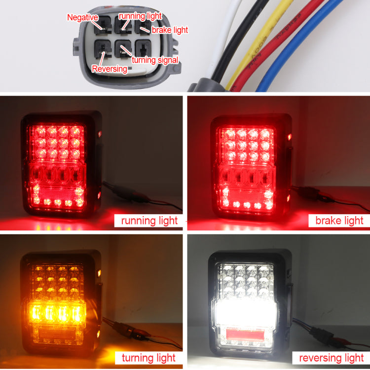 TAIL LIGHTS - SPIDER EYES LED replacement for Wrangler JK JKU (pair)