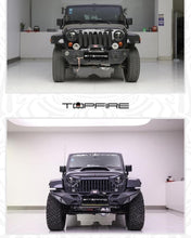 Load image into Gallery viewer, Topfire Fragment II Stainless Steel Front Bumper (Long) for Wrangler JK JKU