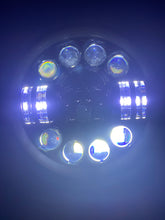 Load image into Gallery viewer, Headlights COLOURED SKULL LED DRL Halo for Wrangler JK / JKU / TJ (pair)