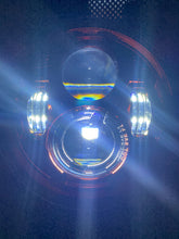 Load image into Gallery viewer, Headlights 'CHROME' Avenger LED for Wrangler JK JKU TJ (pair)