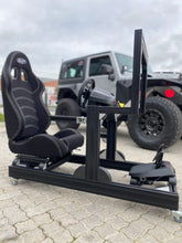 Load image into Gallery viewer, PRO SIM RIG CHASSIS + Integrated Screen System (On Rig) - 'Black Series Shifter'