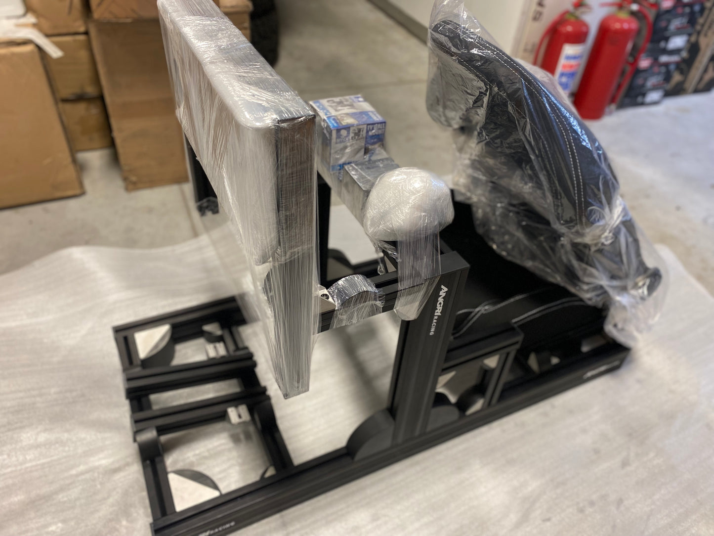 PRO SIM RIG CHASSIS + Integrated Screen System (On Rig) - 'Black Series Shifter'