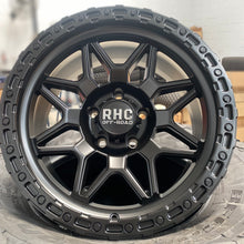 Load image into Gallery viewer, RHC 'SNARE' Rims 17" - Satin Black (set of 5 for Jeep 5x127 17/9 -12 offset)