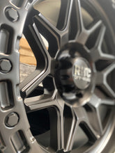Load image into Gallery viewer, RHC 'SNARE' Rims 17" - Satin Black (set of 5 for Jeep 5x127 17/9 -12 offset)