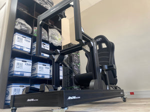 PRO SIM RIG CHASSIS + Integrated Screen System (On Rig) - 'Black Series Shifter'