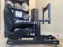 Load image into Gallery viewer, PRO SIM RIG CHASSIS + Integrated Screen System (On Rig) - &#39;Black Series Shifter&#39;
