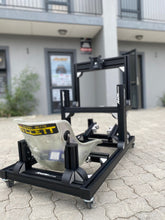 Load image into Gallery viewer, KARTPRO 'Black Series' KARTING SIM RIG (SNR Kart) with Integrated Screen Mount System