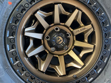 Load image into Gallery viewer, FUEL OFFROAD 'Covert' D696 - Bronze 17" Rims with Black Lip (set of 5 Jeep 9J 5x127) -12
