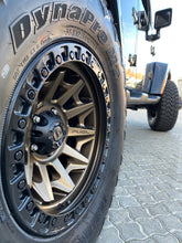 Load image into Gallery viewer, FUEL OFFROAD 'Covert' D696 - Bronze 17" Rims with Black Lip (set of 5 Jeep 9J 5x127) -12